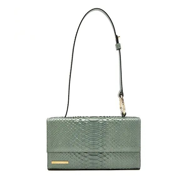 Túi Đeo Vai Nữ Biagini Gold Clutch Wet Light Green Màu Xanh