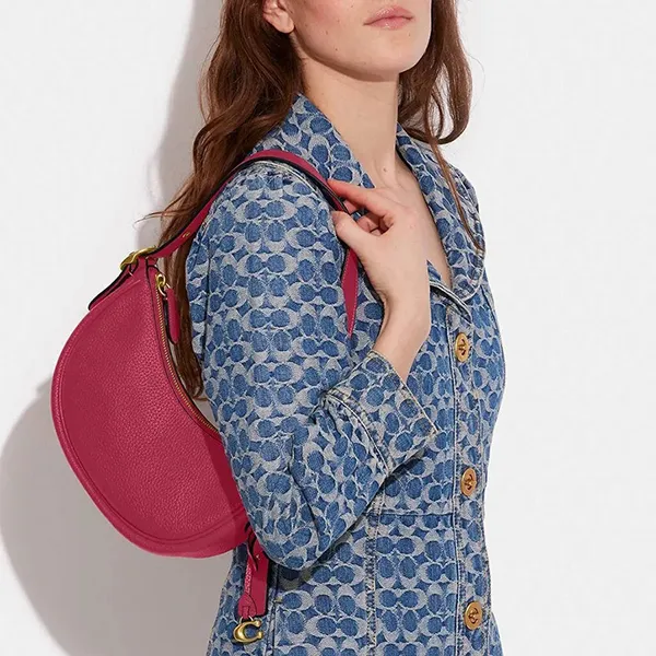 Túi Đeo Vai Nữ Coach Luna Shoulder Bag CC439 Hyacinth Màu Hồng Đậm - Túi xách - Vua Hàng Hiệu