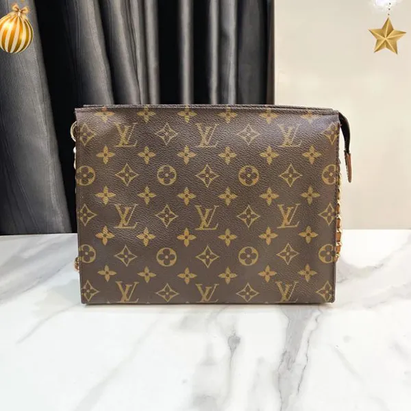 Túi Đeo Vai Nữ Louis Vuitton LV Pouch 26 Màu Nâu Đen
