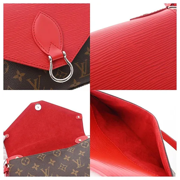 Túi Đeo Vai Nữ Louis Vuitton LV Saint Michel Red M44031 Màu Nâu Đỏ - Túi xách - Vua Hàng Hiệu