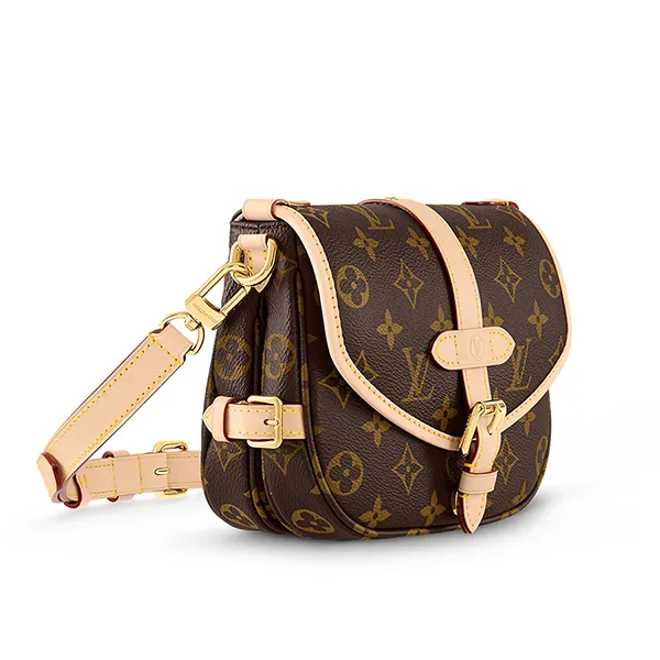 Túi Đeo Vai Nữ Louis Vuitton LV Saumur BB M46740 Màu Nâu
