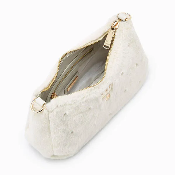 Túi Đeo Vai Nữ Lyn Tricia Fur Shoulder Bags LL24CBF269 Màu Trắng