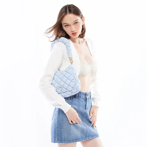 Túi Đeo Vai Nữ Lyn Youra Shoulder Bags LL24CBF104 Màu Xanh Blue - Túi xách - Vua Hàng Hiệu