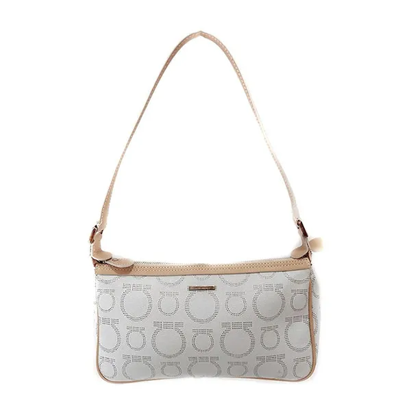 Túi Đeo Vai Nữ Salvatore Ferragamo Shoulder Bag Màu Trắng Be - Túi xách - Vua Hàng Hiệu