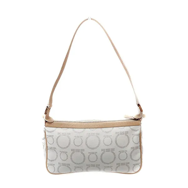 Túi Đeo Vai Nữ Salvatore Ferragamo Shoulder Bag Màu Trắng Be - Túi xách - Vua Hàng Hiệu