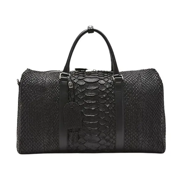 Túi Du Lịch Nam Biagini Jumbo Boston Bag Black Màu Đen