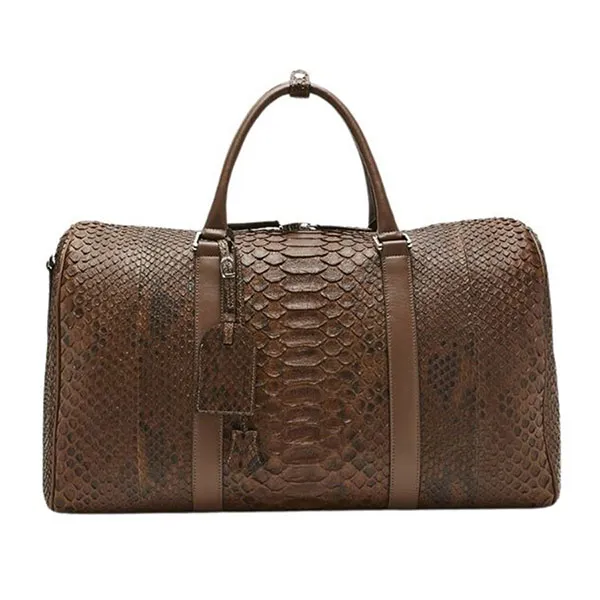 Túi Du Lịch Nam Biagini Jumbo Boston Bag Brown Màu Nâu
