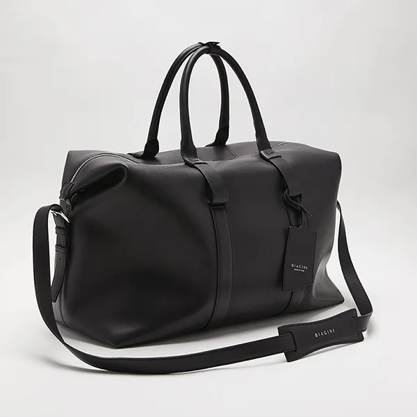 Túi Du Lịch Biagini Sand Soft Weekender Black Màu Đen - Túi xách - Vua Hàng Hiệu