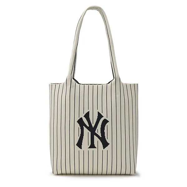 Túi Tote MLB Logo New York Yankees 3AORL034N-50CRD Màu Kem