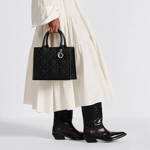 Túi Tote Nữ Dior Small Book Tote M1325OWHP_M900 Màu Đen - Túi xách - Vua Hàng Hiệu