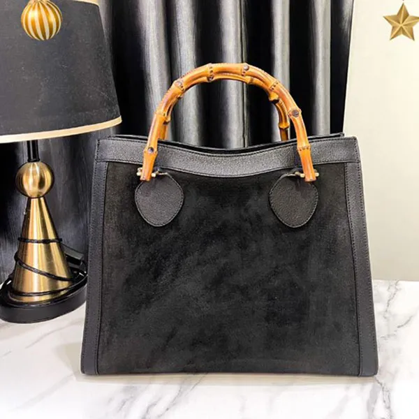 Túi Tote Nữ Gucci Bamboo Vintage Black Màu Đen