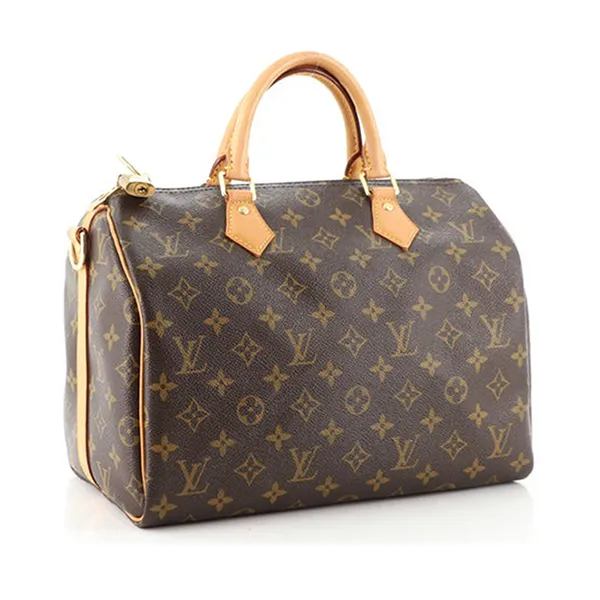 Túi Trống Nữ Louis Vuitton LV Bandouliere Speedy Monogram Canvas 30 Màu Nâu Đen - Túi xách - Vua Hàng Hiệu