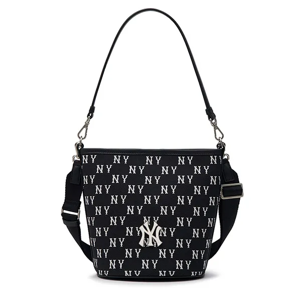 Túi Xách MLB Jacquard Monogram New York Yankees 3ABML024N-50BKS Màu Đen