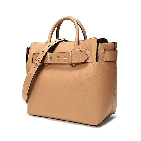 Túi Xách Nữ Burberry The Medium Triple Stud Belt Light Camel Leather Shoulder Bag Màu Nâu Vàng