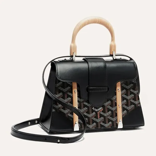 Túi Xách Nữ Goyard Sac Saigon Structuré Mini Màu Đen