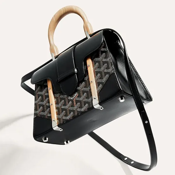 Túi Xách Nữ Goyard Sac Saigon Structuré Mini Màu Đen