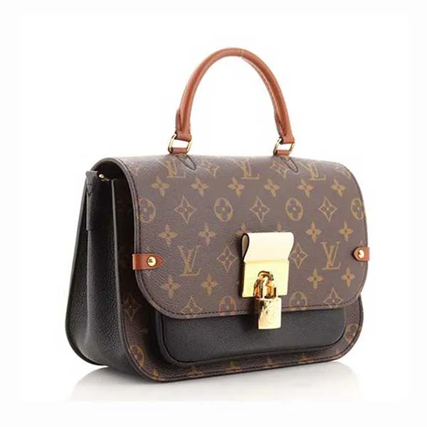 Túi Xách Nữ Louis Vuitton LV Brown/Black Monogram Canvas And Leather Vaugirard Bag Màu Nâu Đen