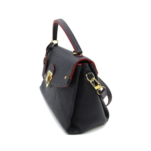 Túi Xách Nữ Louis Vuitton LV Georges 2way Shoulder Crossbody Bag M53945 Monogram Empreinte Màu Xanh Navy