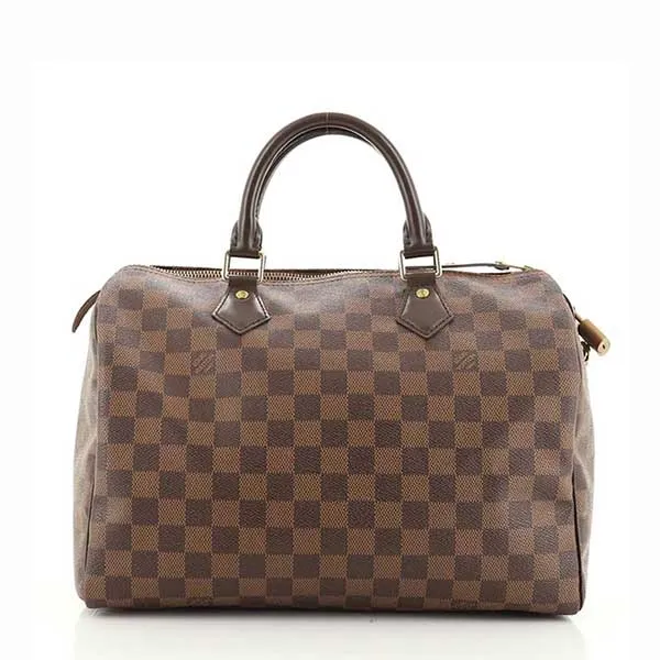 Túi Xách Nữ Louis Vuitton LV Speedy Handbag Damier 30 Màu Nâu Đen - Túi xách - Vua Hàng Hiệu