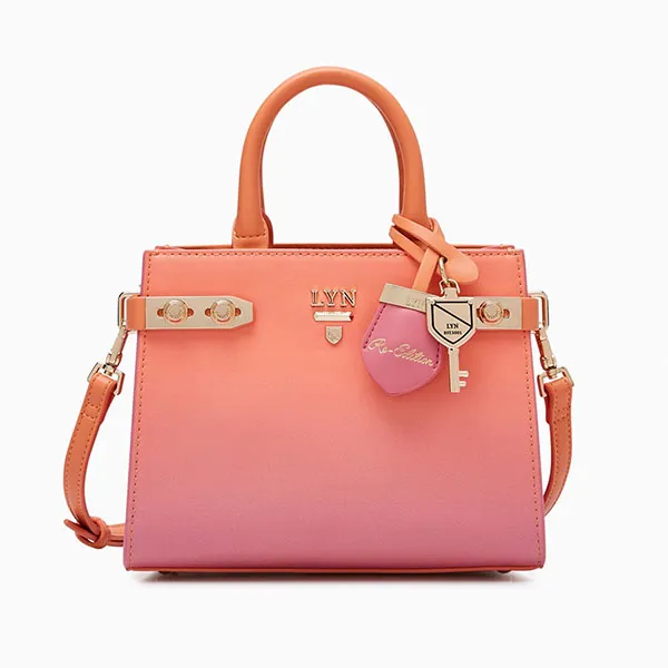 Túi Xách Nữ Lyn Re-Edit Ray Fineness Top S Handbags LL24CBS189 Màu Hồng Cam - Túi xách - Vua Hàng Hiệu