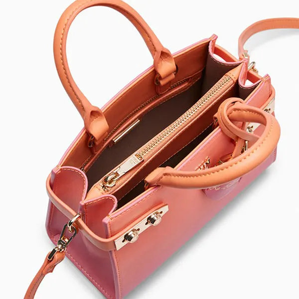 Túi Xách Nữ Lyn Re-Edit Ray Fineness Top S Handbags LL24CBS189 Màu Hồng Cam - Túi xách - Vua Hàng Hiệu