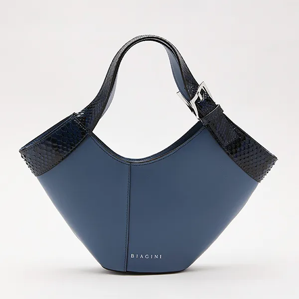 Túi Xách Tay Nữ Biagini Poison Small Dark Blue Màu Xanh Đậm