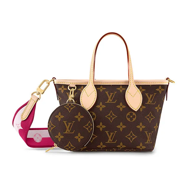 Túi Xách Tay Nữ Louis Vuitton LV Neverfull BB M46786 Màu Nâu