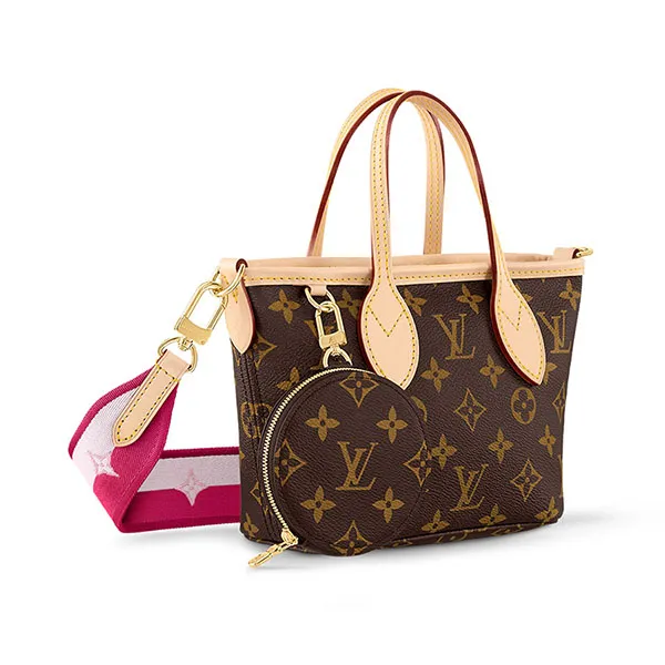 Túi Xách Tay Nữ Louis Vuitton LV Neverfull BB M46786 Màu Nâu
