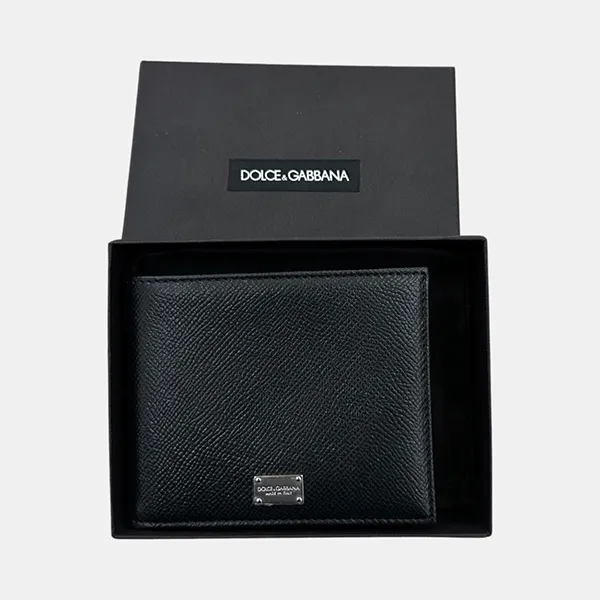 Ví Nam Dolce & Gabbana D&G Tag Bạc BP0457 B5373 80999 Màu Đen - Túi xách - Vua Hàng Hiệu