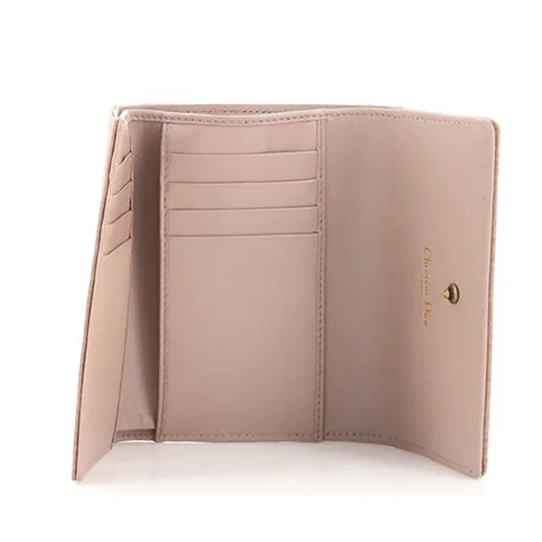 Ví Nữ Christian Dior Diorama Elancee Wallet Leather Pink Màu Hồng