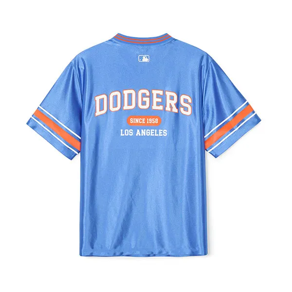 Áo Bóng Đá MLB Tshirt Varsity Number V Overfit LA Dodgers 3ATSV1143-07BLP Màu Xanh Blue - Thời trang - Vua Hàng Hiệu