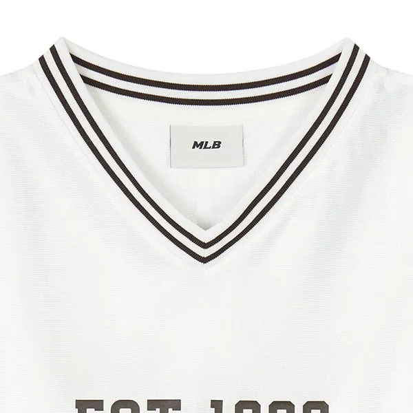 Áo Bóng Đá MLB Tshirt Varsity Number V Overfit San Diego Padres 3ATSV1143-13WHS Màu Trắng