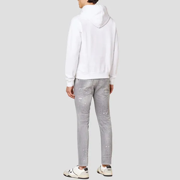 Áo Hoodie Nam Dsquared2 White With ICON SPLASH Logo Printed S79GU0115 S25516 100W Màu Trắng Size S - Thời trang - Vua Hàng Hiệu