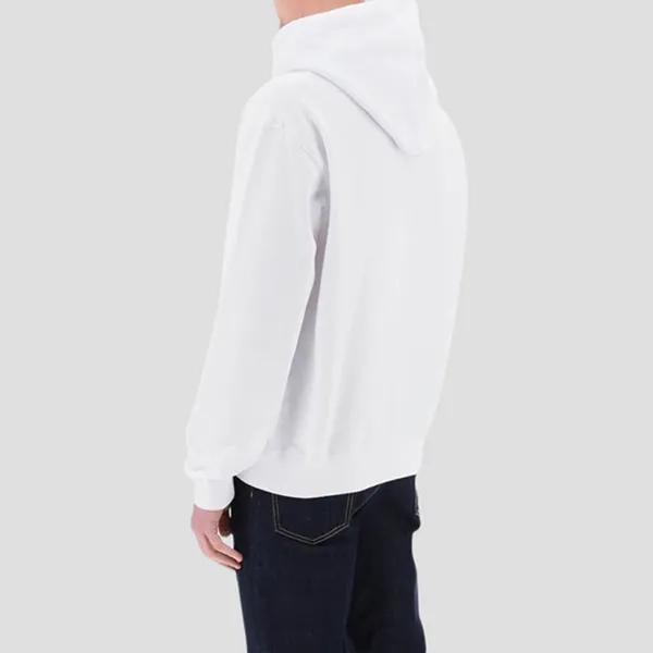 Áo Hoodie Nam Dsquared2 White With Logo Printed S74GU0756 S25551 100W Màu Trắng
