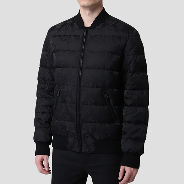 Áo Khoác Nam Dolce & Gabbana D&G Black With All Over Logo Printed G9OU9T FJSBC N0000 Màu Đen