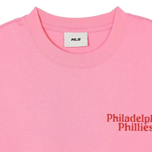 Áo Phông MLB Culsive Philadelphia Phillies 3ATSV0443-10PKN Tshirt Màu Hồng - Thời trang - Vua Hàng Hiệu