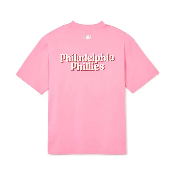 Áo Phông MLB Culsive Philadelphia Phillies 3ATSV0443-10PKN Tshirt Màu Hồng - Thời trang - Vua Hàng Hiệu