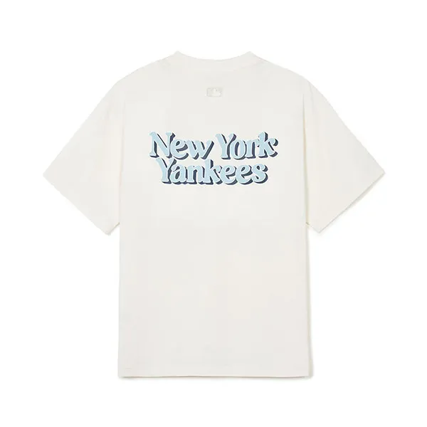 Áo Phông MLB Cultive Letter New York Yankees 3ATSV0443-50CRS Tshirt Màu Trắng - Thời trang - Vua Hàng Hiệu