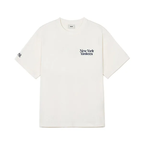 Áo Phông MLB Cultive Letter New York Yankees 3ATSV0443-50CRS Tshirt Màu Trắng - Thời trang - Vua Hàng Hiệu