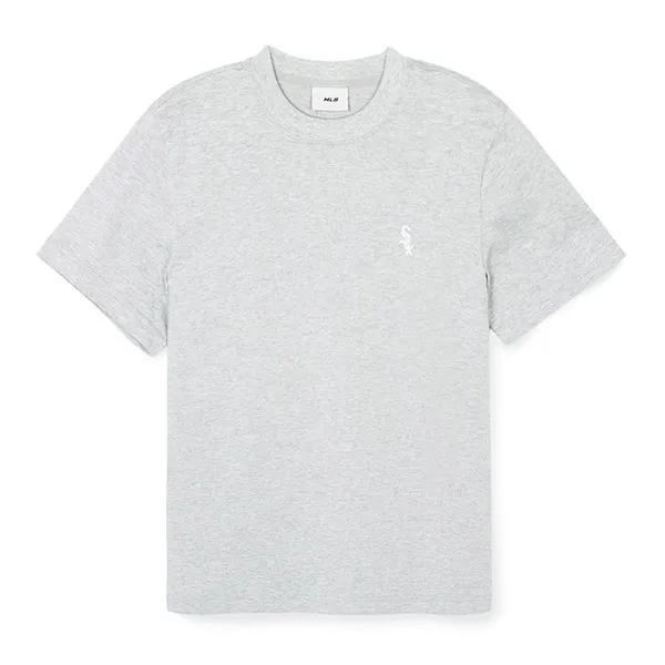 Áo Phông MLB Logo Chicago White Sox 3ATSB0243-44MGS Tshirt Màu Xám
