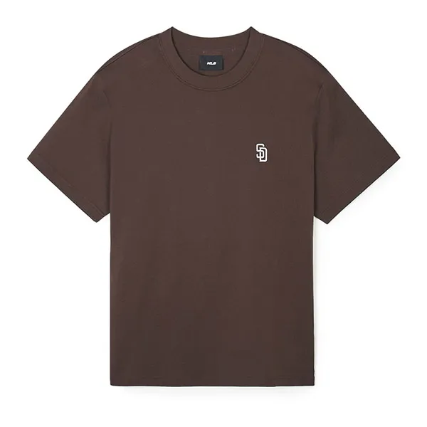 Áo Phông MLB Logo San Diego Padres 3ATSB0243-13BRD Tshirt Màu Nâu - Thời trang - Vua Hàng Hiệu