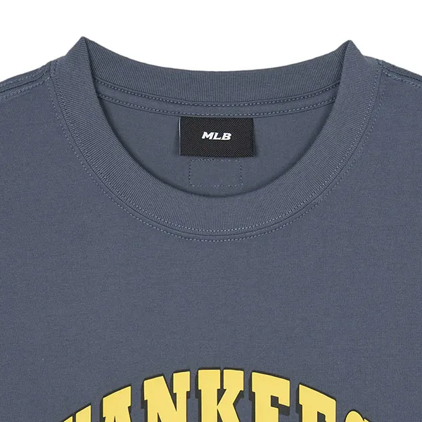Áo Phông MLB Overfit Mega Bear New York Yankees 3ATSE0143-50GRD Tshirt Màu Xám Size M