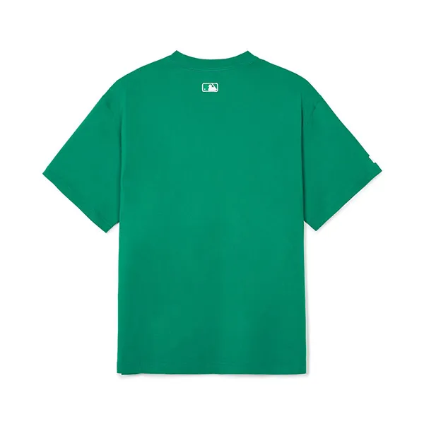 Áo Phông MLB Overfit Varsity Cleveland Guardians 3ATSV0243-45GNP Tshirt Màu Xanh Green