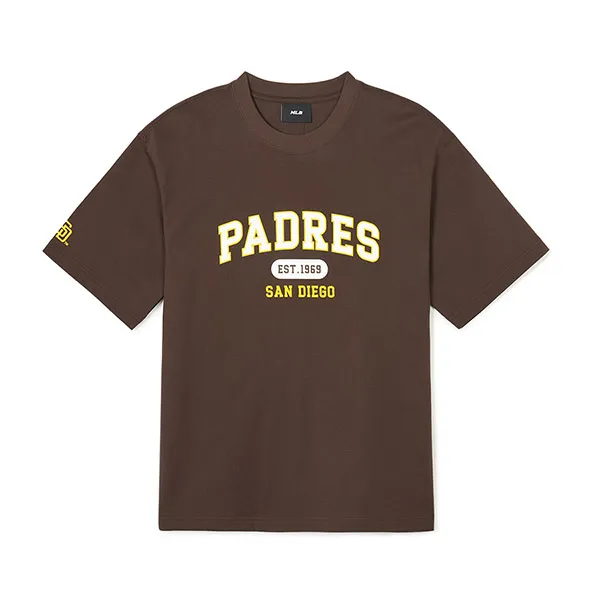 Áo Phông MLB Overfit Varsity San Diego Padres 3ATSV0243-13BRD Tshrit Màu Nâu - Thời trang - Vua Hàng Hiệu