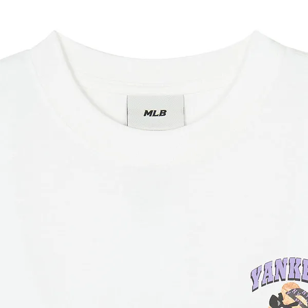 Áo Phông MLB Varsity Mega Bear Overfit New York Yankees Tshirt 3ATSE0243-50IVS Màu Trắng - Thời trang - Vua Hàng Hiệu