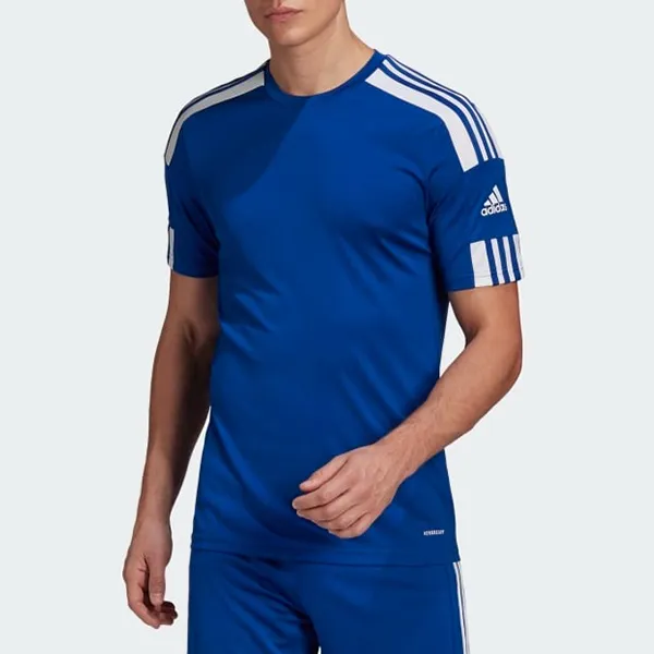 Áo Phông Nam Adidas Squadra 21 Jersey SS Tshirt GK9154 Màu Xanh Blue Size M