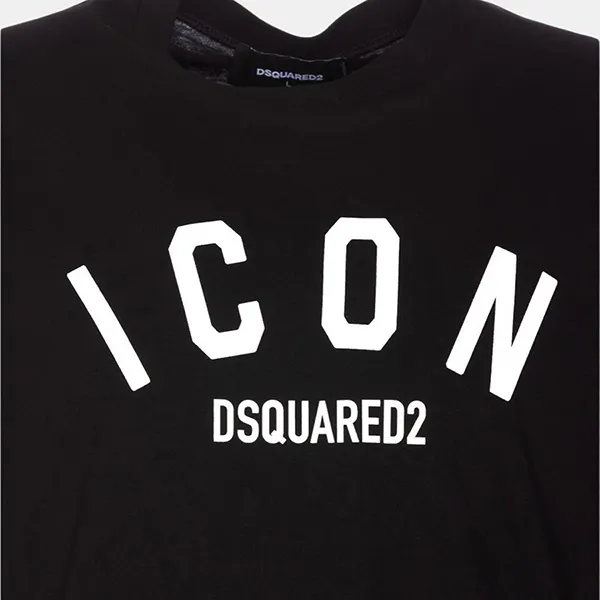 Áo Phông Nam Dsquared2 Icon Logo Tshirt S79GC0089S23009900 Màu Đen Size L