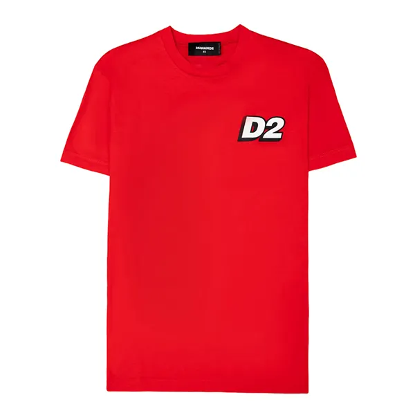 Áo Phông Nam Dsquared2 Red With Logo Printed Tshirt S74GD1032 S23009 222 Màu Đỏ Màu Đỏ Size XS - Thời trang - Vua Hàng Hiệu