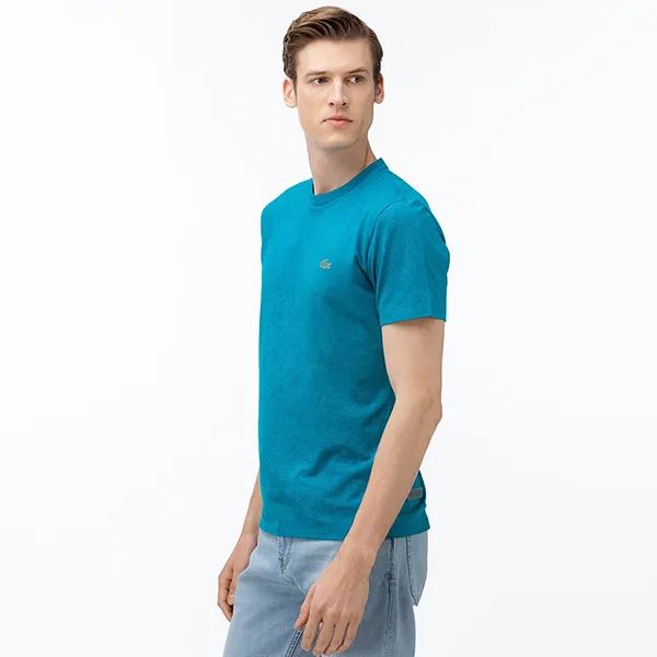 Áo Phông Nam Lacoste Men's Motion Ultra-Light Crew Neck T-Shirt TH5287.YZW Màu Xanh Size 4