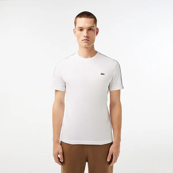 Áo Phông Nam Lacoste Men's Regular Fit Logo Stripe T-shirt TH5071-51 Màu Trắng Size 3 - Thời trang - Vua Hàng Hiệu
